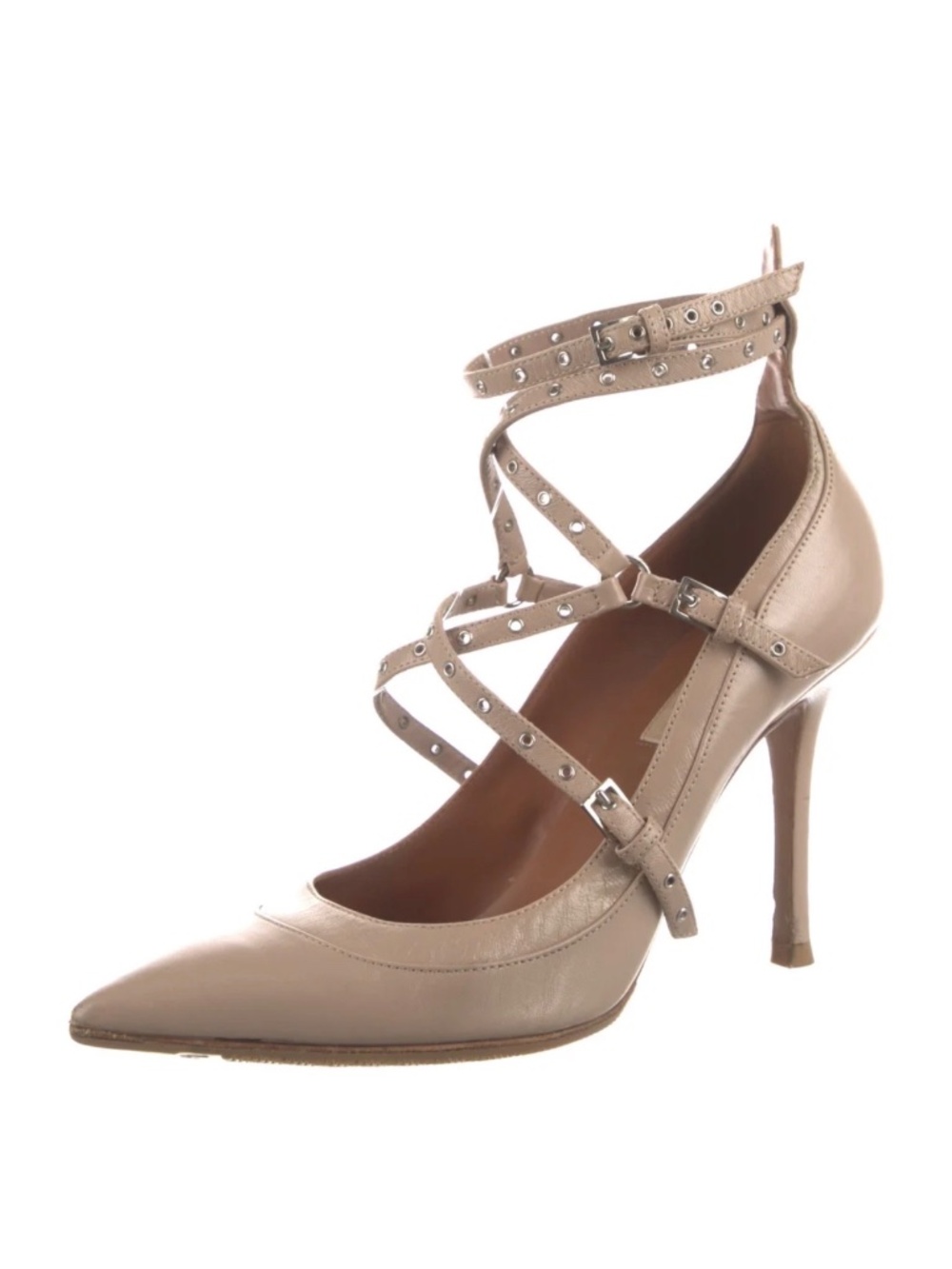 Valentino Leather Pumps Nude 38